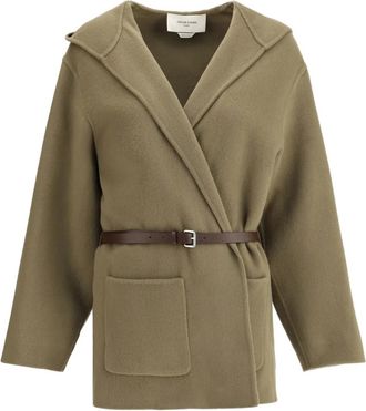 Jacob Cohen Caban con cintura - Verde