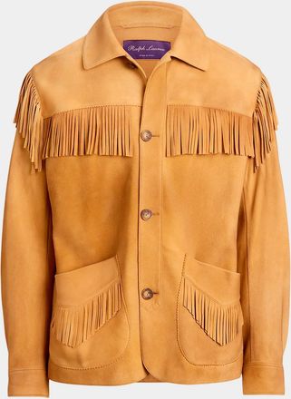 Ralph Lauren Men & apos;s Carson Fringe Suede Jacket