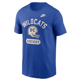 Nike Kentucky Legacy Arch Helmet Nike Mens College T-Shirt in Blue | N1994EVUKV-FMQ
