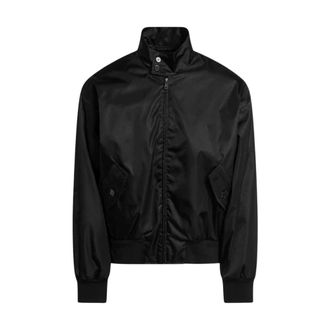 Prada Bomber Jackets, male, Black, XL, Black Bomber Coat