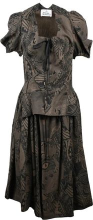 Vivienne Westwood New Saturday Dress In Intricate Abstract Pattern