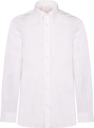 Givenchy Katoenen overhemd - Heren - Zakelijke Overhemden - Wit - L - Katoen - Overhemden