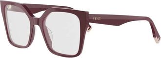 Fendi Glasses, female, Red, Size: 54 MM Way Eyeglasses