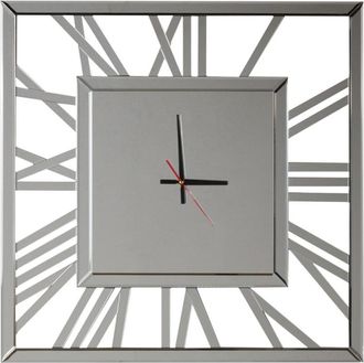 Oresteluchetta Reloj de pared con espejo 75x75x1,9 cm