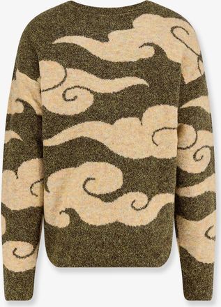 Woodbird Mens Cloud Sweater Green Acrylic