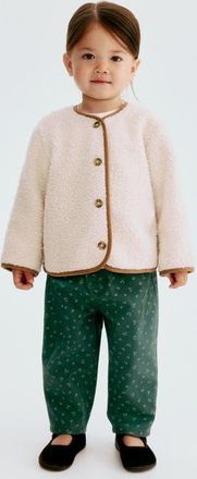 H&M Teddy Fleece Jacket in Cream at Nordstrom, Size 12-18M