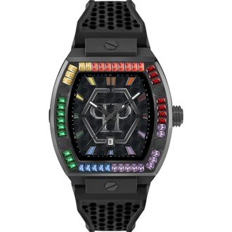 Philipp Plein Stainless Steel Watches The Hexagon Phantom Men in Black/multicolored at Nordstrom