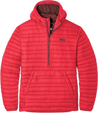 Stio | Mens Pinion Down Pullover Jacket, Size Extra Large in Blazing