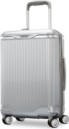 Samsonite Silhouette 18 Hardside Expandable 21 Carry On Spinner in Metallic Silver at Nordstrom