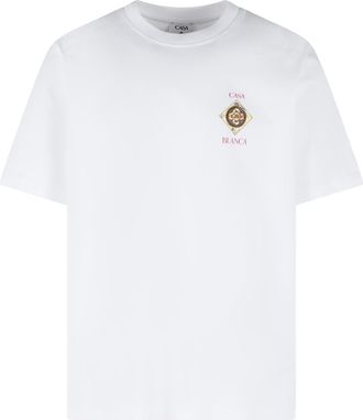 Casablanca Wei&szlig;es Baumwoll-T-Shirt Plafond von Casablanca