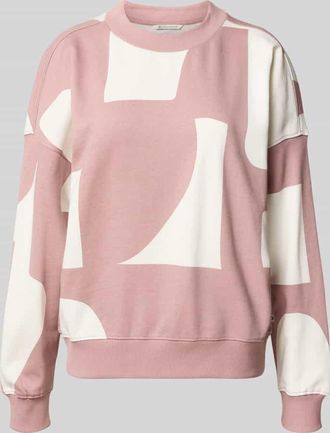 Tom Tailor Denim Loose Fit Sweatshirt aus reiner Baumwolle in Altrosa, Gr&ouml;&szlig;e XL