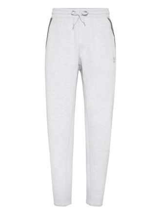 Brunello Cucinelli Pantaloni sportivi in misto cotone - Grigio
