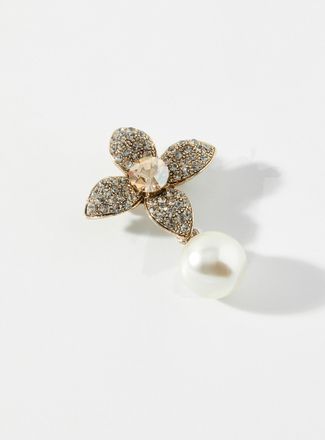 Le 31 Mens Opulent flower and pearl brooch