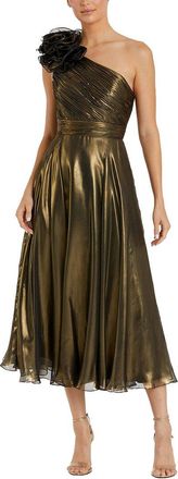 Mac Duggal 3D Flower Midi Dress