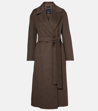 Max Mara Luna virgin wool wrap coat