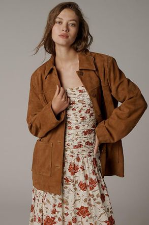 Reformation Veda Lincoln Suede Shirt Jacket
