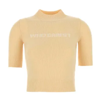 Sportmax Sportmax, Turtlenecks, female, Yellow, Size: XL Renon Sweater