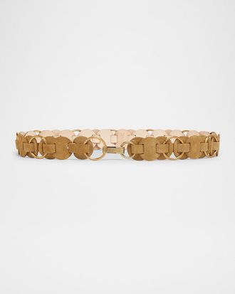 Isabel Marant Lota Circular Suede Belt