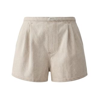 Jacquemus Dames, Korte broeken, Bruin, Maat: 2XS Katoen