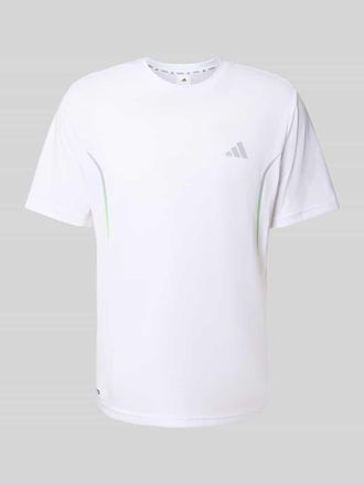 adidas T-Shirt mit Label-Print in Weiss, Gr&ouml;&szlig;e XXL
