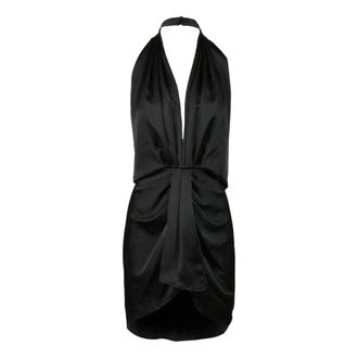 Nineminutes Kleedjes, Dames, Zwart, M, Polyester, Elegante jurk voor vrouwen