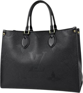 Louis Vuitton Pre-owned Monogram Empreinte Tote Bag - Dames - Pre-owned - Zwart - Maat: ONE Size Zijde