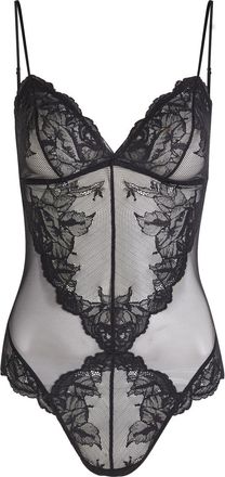 Wacoal Vivid Attraction Tulle Bodysuit - Black - L (UK14 / L)