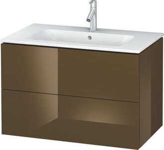 Duravit Duravit L-cube Mueble De Pared, Ancho 820mm, Profundidad 481, 2 Cajones, Se Ajusta A Las Necesidades Del Cliente. Art&iacute;culo 233683, Color: Marr&oacute;n Oliva