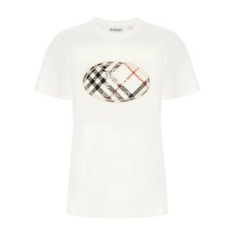 Burberry Mujer, Camisetas, Blanco, Talla: L