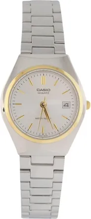 Casio Womens Silver Dial Stainless Steel Bracelet Watch - Casio LTP-1170G-7A