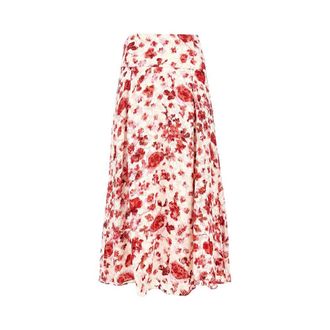 Isabel Marant Silk-blend Hilza long skirt Woman 36