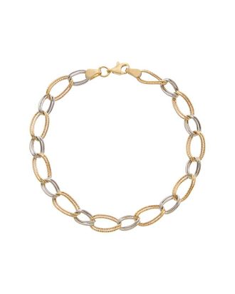 Italian Gold, Inc 10K Twist Oval /Polished Alternate Link Bracelet