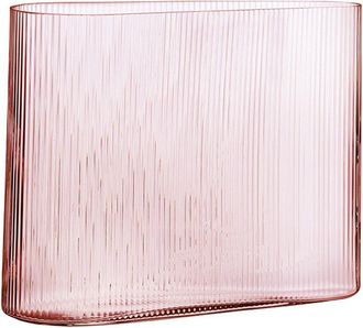 Nude Glass Mist Dusty Rose Wide Vase