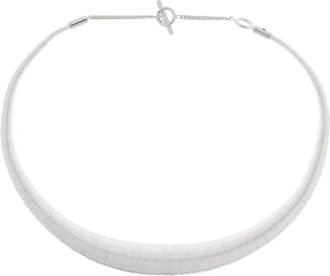 Jil Sander Collana con ricamo - Argento