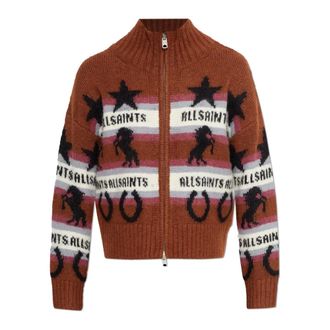 AllSaints Cardigans, female, Brown, Size: XS Epona Cardigan