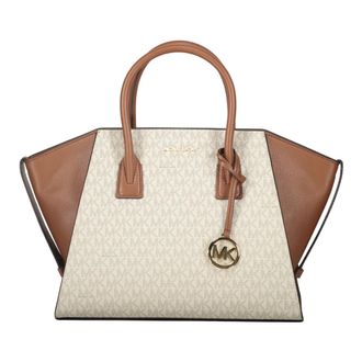 Michael Kors Handbags, female, Beige, Size: ONE SIZE Chic Logo Detail Handbag