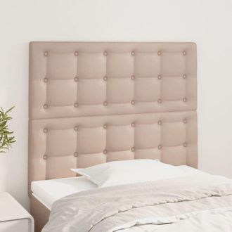 vidaXL Testiere 2 pz Cappuccino 100x5x78/88 cm in Similpelle - Vidaxl
