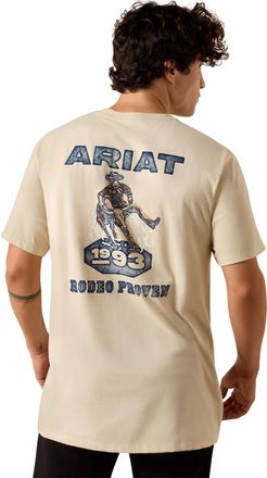 Ariat Mens Ariat Proven Stamp Classic Fit T-Shirt in Natural, Size 2X-Large