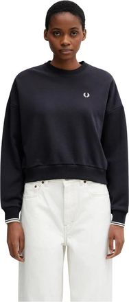Fred Perry Sweatshirts - Dames - Sweatshirts - Blauw - L - Hoodies & sweatvesten