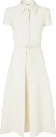 Fendi Ivory Wool And Silk Dress