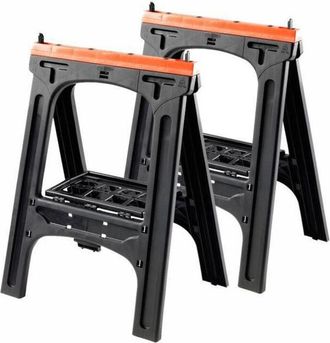 TooD Beauty Lote De 2 Caballetes Plegables 60x10x80 Cm Carga M&aacute;xima 200 Kg