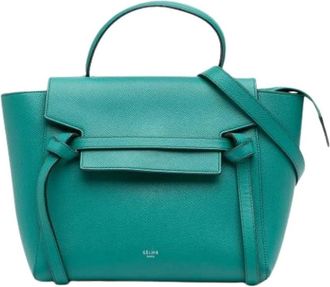 Celine Pre-owned Handbags, female, Green, Size: ONE SIZE Pre-owned Vintage Handbag