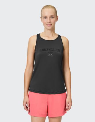 Venice Beach Tanktop VENICE BEACH TANK TOP ZINTA, Damen, Gr. XL (44), grau (anthrazit), Obermaterial: 90% Polyester, 10% Elasthan, Tops Tanktop