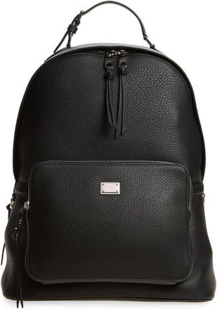 Dolce & Gabbana Vittoria Leather Backpack in 80999 Nero at Nordstrom