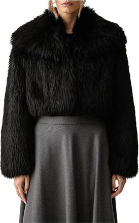 Patrizia Pepe Chaqueta Corta Esponjosa - Jackets - Mujer - Negro - XS