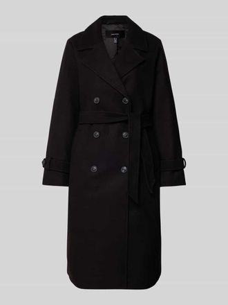 Vero Moda Regular Fit Trenchcoat mit Reverskragen Modell FORTUNEVEGA in Black, Gr&ouml;&szlig;e L