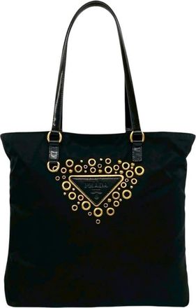 Prada Pre-owned Prada Embellished Tessuto Tote Ladies FCHZIPDXZUJU2IW5