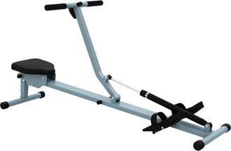 HOMCOM Homcom - M&aacute;quina De Remo Ajustable Con Pantalla Lcd Fitness Carga 100kg Gimnasio Hogar