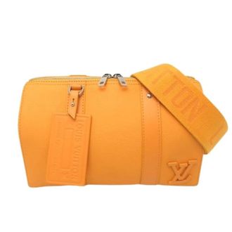 Louis Vuitton Pre-owned Vintage Schoudertas - Heren - Pre-owned - Geel - Maat: ONE Size Leer