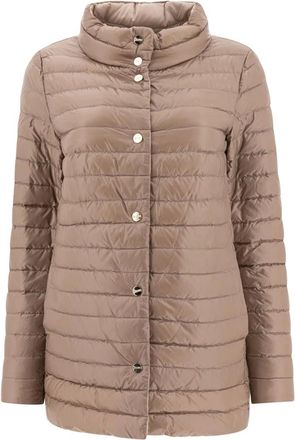 Herno Winter Jackets, female, Brown, S, Beige Jacket for Women